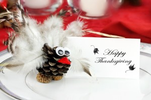 Place Card at Thanksgiving Day